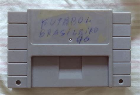 Cartucho Super Nintendo Futebol Brasileiro 96 Paralelo Jogo De