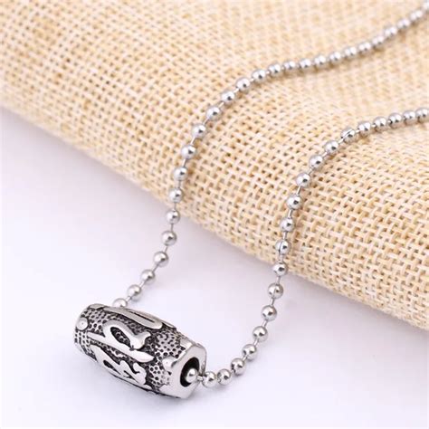 316l Stainless Steel Good Luck Charm Pendant Necklace For Men In