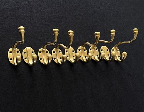 Beautiful Set Of 9 Art Deco Coat Hooks Brass Catawiki