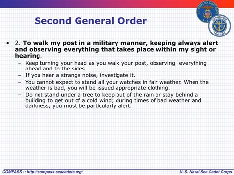 Ppt General Orders Of A Sentry Powerpoint Presentation Free Download