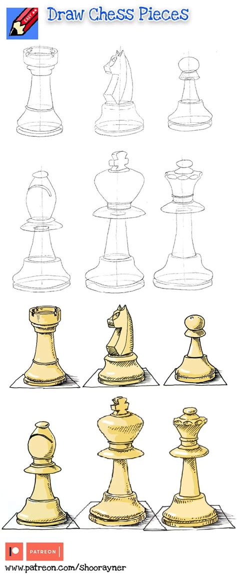 Draw Chess Pieces