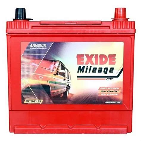 Capacity 150 Ah Exide Mileage Red Car Battery Model Name Number