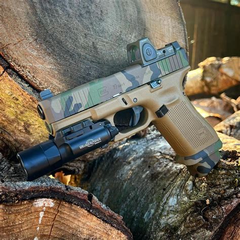 Took a shot at metallic M81. H-Series Cerakote. : r/Glocks
