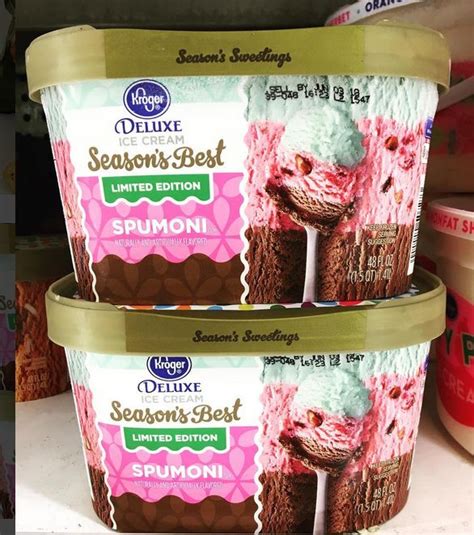 Krogers Seasons Best Le Spumoni Ice Cream Es Krim Krim