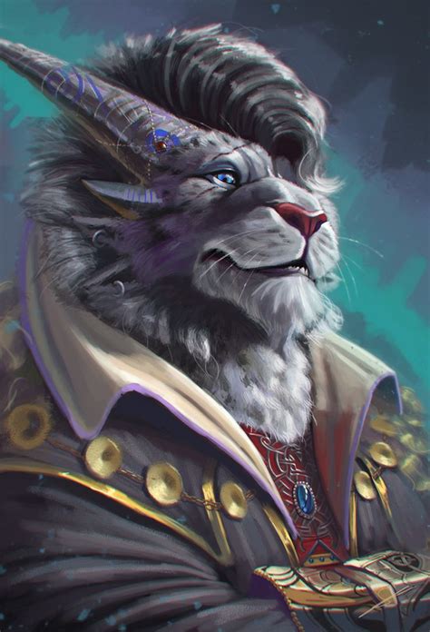 Dandzialf — Commission For Fek Fantasy Art Warrior Furry Art
