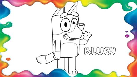 🌈 Bluey Para Colorir Bluey Png Bluey Desenho