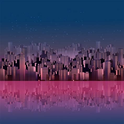 8 Bit City Wallpaper