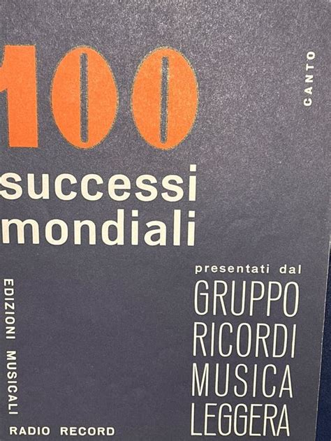 Italienische Noten Successi Mondiali Kaufen Auf Ricardo