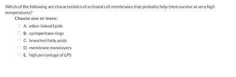 Solved Which of the following are characteristics of | Chegg.com