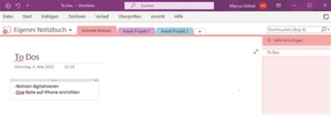 Mit Microsoft OneNote Notizen Effektiv Verwalten Und Organisieren