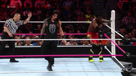 Roman Reigns Vs Kofi Kingston No Raw Do Dia Youtube