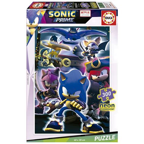 Educa Borras Pieces Sonic Prime Neon Puzzle Multicolor Kidinn