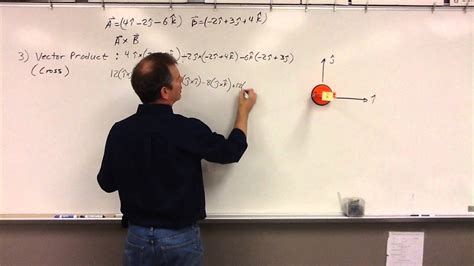 Calculating Cross Product With I J K Youtube