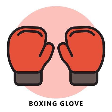 Dibujos Animados De Icono De Guante De Boxeo Vector De S Mbolo De