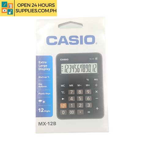 Casio Desktop Calculator Extra Large Display Mx 12b Supplies 247