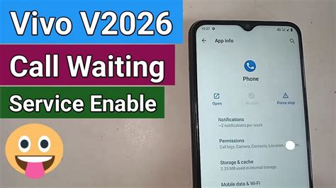 How To Enable Call Waiting Service Vivo V Youtube