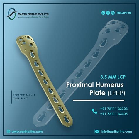 Mm Lcp Proximal Humerus Plate Lphp At Lcp Plates In