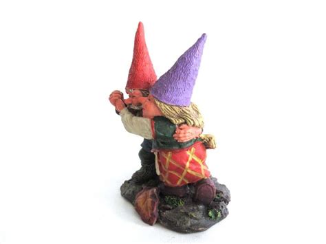 Dancing Gnome Couple Rien Poortvliet Gnome Firgurine Classic Gnomes S