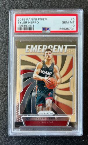 2019 20 Panini Prizm Emergent Tyler Herro 5 PSA 10 GEM MT Rookie RC EBay