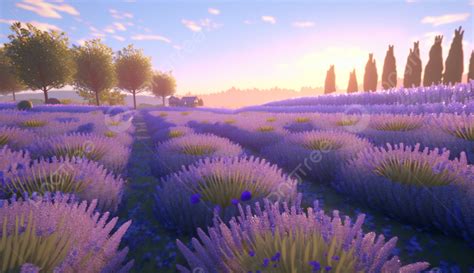 Lavender Sky Natural Scenery Background Lavender Natural Lavender