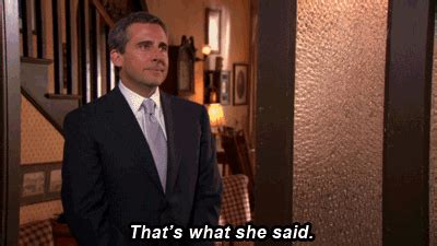 that's what she said the office finale gif | WiffleGif