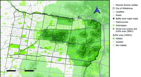 7a Map of habitat connectivity for the swamp wallaby Wallabia bicolor ...