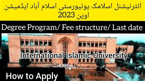 Iiui Admission How To Apply International Islamic University