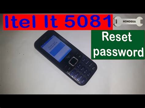 How To Remove Forgotten Password On Itel It Reset Password Itel It