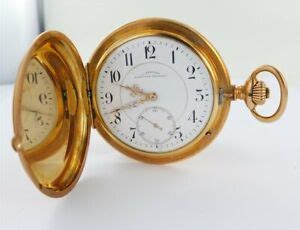 Pocket Watch J Assmann Glashütte 585 Gold Um 1900 3 Lid 3 6oz eBay