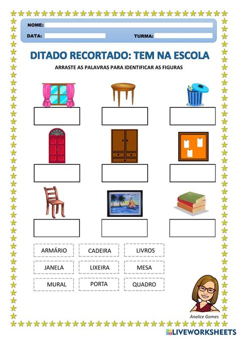 Ditado Recortado Tem Na Escola Worksheet Ditados Escola Atividades