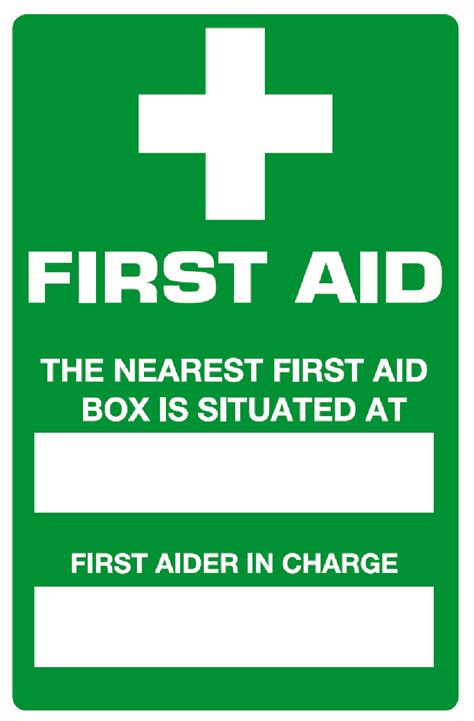 First Aid Printable Sign