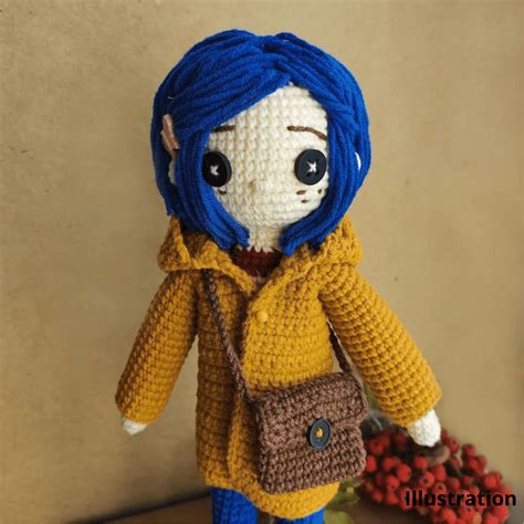 Crochet Coraline Doll With Button Eyes | GardenYarn | 2024