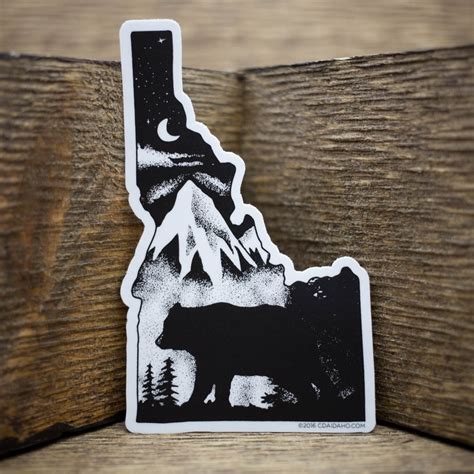 Goodnight Idaho Sticker | CDA IDAHO Clothing Company