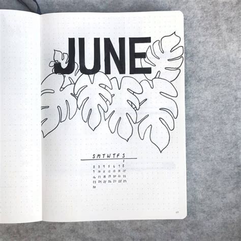 Incredible June Monthly Spreads For Your Bullet Journal My Inner