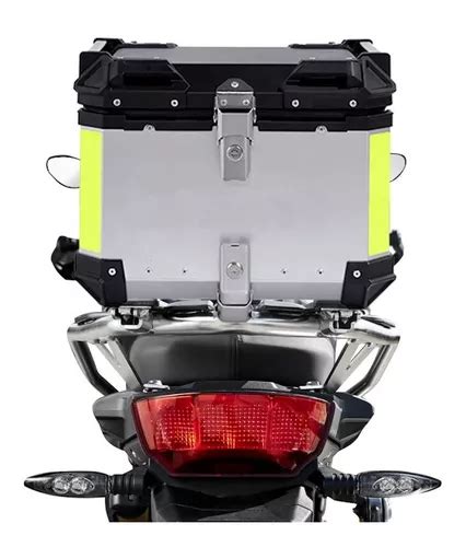 Caja Moto Top Case Aluminio Baul Trasero 45 L Con Respaldo En Venta En