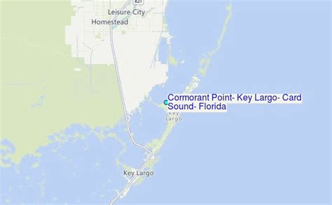 Cormorant Point Key Largo Card Sound Florida Tide Station Location Guide