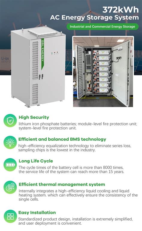 Gsl Energy Bess K Liquid Cooling Battery System Outdoor Cabinet