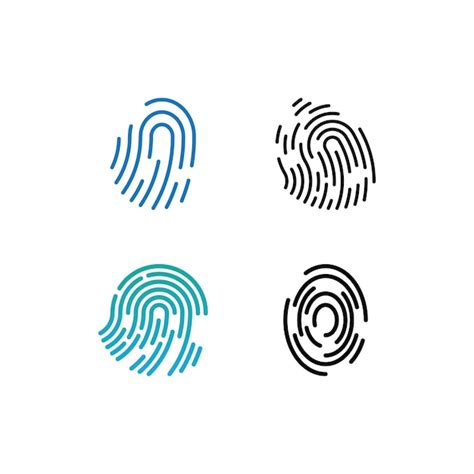 Premium Vector Fingerprint Abstract Logo Design For Identity Business