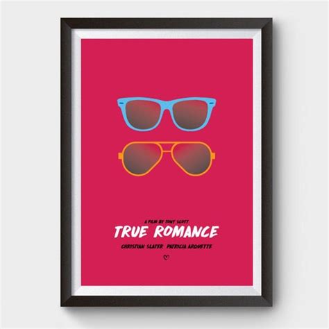 True Romance A3 Movie Poster Film Poster Minimalist Movie - Etsy