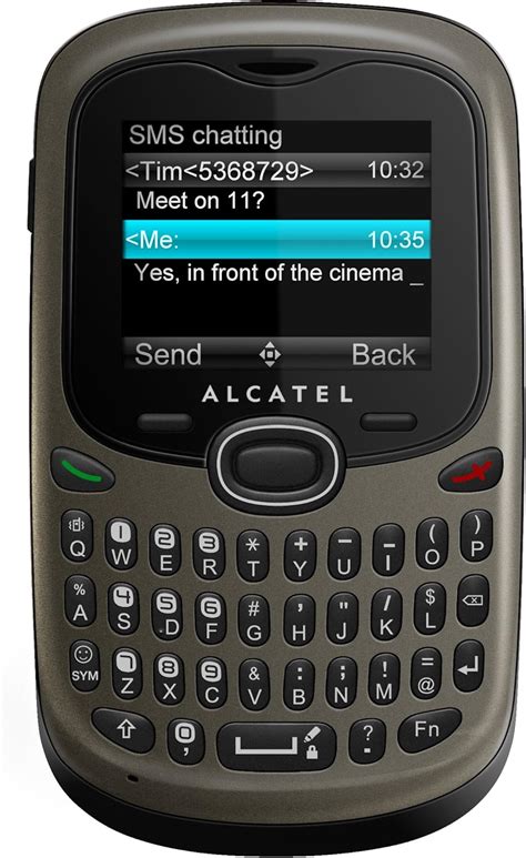 Alcatel Ot 255 Blue Sim Free Mobile Phone With Qwerty Keyboard Amazon