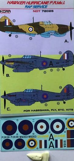 Hawker Hurricane Pr Mk I Raf Service Kora Models Ndt