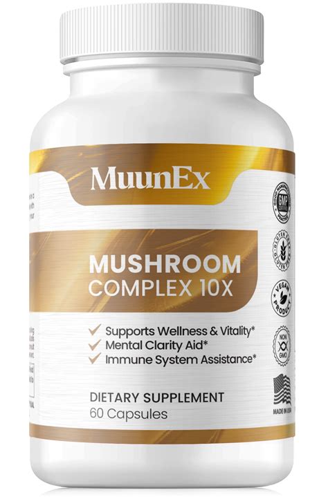 Muunex Multi Mushroom Blend In Lions Mane Reishi And Cordyceps