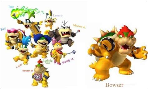 Bowser Family And Their Names