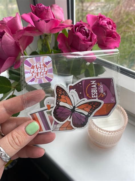 Lesbian Stickers LGBT Stickers Rainbow Stickers Pride Month Gift Random 5 Piece Sticker Bundle