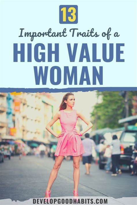 13 Important Traits Of A High Value Woman