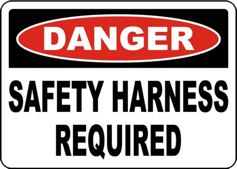 Safety Harness Required PPE Sign Claim Your 10 Discount