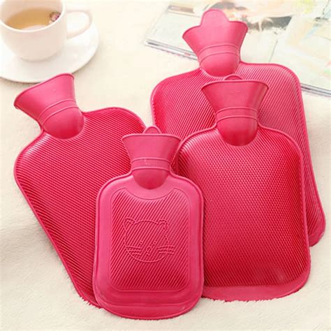 Size S M Hot Water Bottle Thick High Density Rubber Hot Water Bag Hand