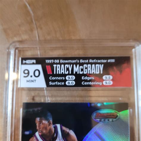 Tracy McGrady Rookie 1997 98 Bowmans Best Refractor 111 Toronto