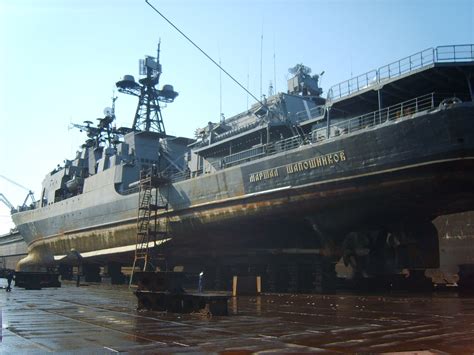 [album] Udaloy Class Destroyer Marshal Shaposhnikov In Drydock R Warshipporn