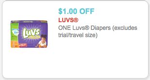 New $1/1 Luvs Diapers Coupon + Lots of Deals! | Living Rich With Coupons®